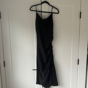 Zara Black Rouched Dress